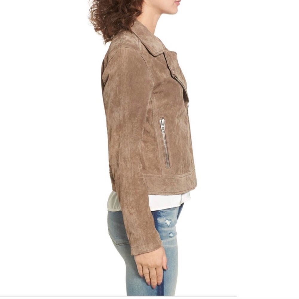 New BlankNYC Suede Taupe Moto Jacket Size XXL - Picture 4 of 7